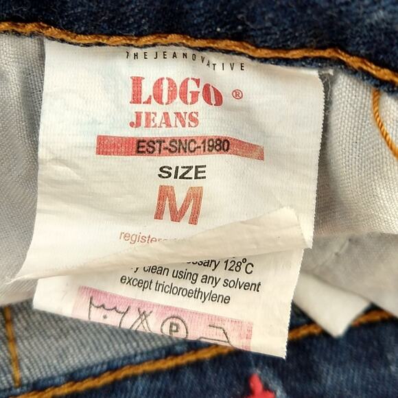 LOGO Jeans 1980 Denim Shorts Cuffed Medium - Picture 5 of 6
